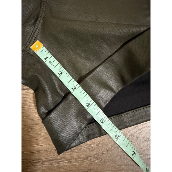 White House Black Market Coated Denim Paperbag Shorts - Picture 4 of 11